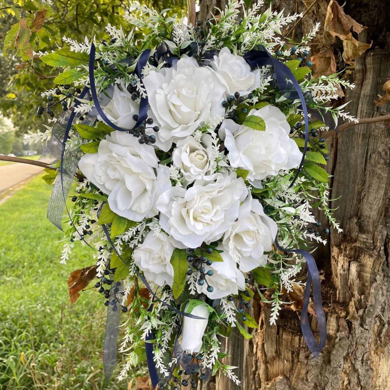 Wreath placed at crash site