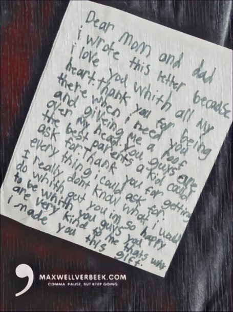 Letter from Max VerBeek